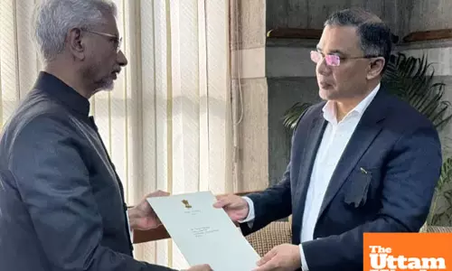 Minister of External Affairs  S. Jaishankar delivers PM Modis condolences to Khaleda Zias son in Dhaka