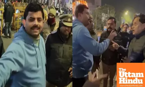 Khaki disgraced: drunk sub-inspector drives car over barricades, clashes even with DCP; spends New Year in lockup