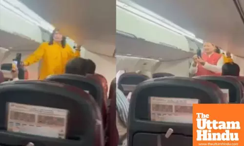 Dubai flight turns into ‘Satsang Hall’: BJP MLA recites Hanuman Chalisa at 30,000 feet, video goes viral