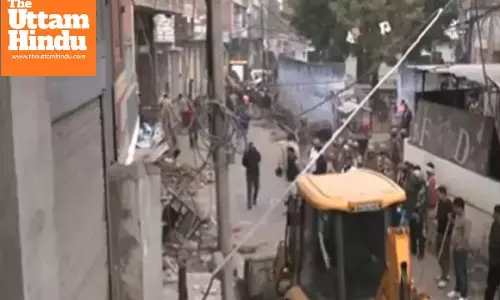 Bulldozer action after Chomu violence, illegal constructions of stone pelters demolished; action also taken against 20 illegal slaughterhouses