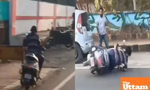 Drunk scooter riders wild ride: Autopilot scooter, airplane mode driver; watch video