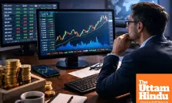 Indian stock market opens in the red for the third straight session, Sensex slips nearly 200 points