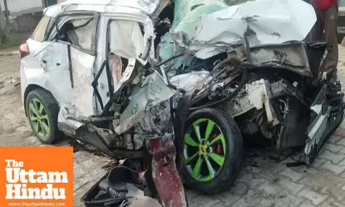 Bus and car collide in Hoshiarpur, Punjab; four killed, all victims from Himachal Pradesh