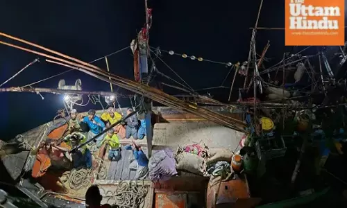 Pakistani boat strays into Indian waters, Coast Guard seizes vessel and arrests nine