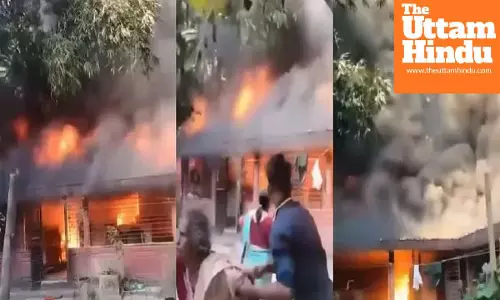 Minorities not safe in Bangladesh, islamic extremists set fire to a Hindu family’s house