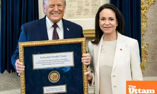 Venezuelan opposition leader gifts Nobel Peace Prize medal to Trump, committee says honor remains with Machado