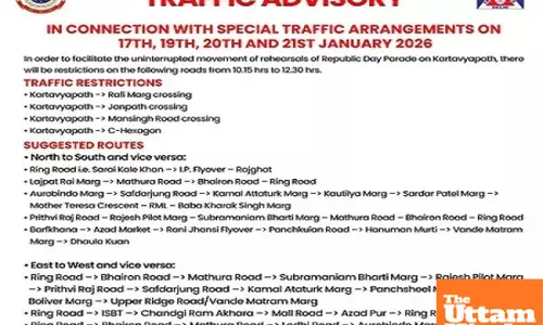 Republic day rehearsal in Delhi: traffic police issue advisory, avoid these routes