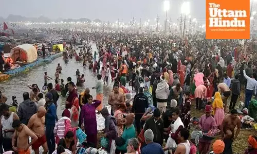 Massive turnout at Magh Mela on Mauni Amavasya, 1.5 crore bathe by morning