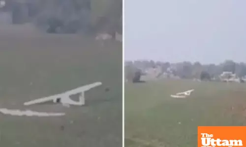 VIDEO: IAF microlight aircraft crashes in Prayagraj field, pilots safe; probe underway