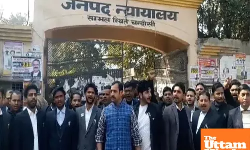 Lawyers storm Sambhal court over CJM transfer, alleging police vendetta
