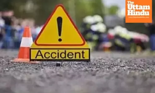 Private bus crashes into truck, three burnt alive in horrific accident