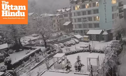 Weather changes in Himachal, season’s first snowfall in Shimla and Manali; orange and yellow alerts issued in several districts