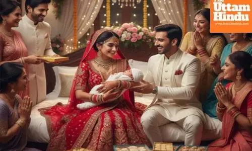 Wedding turns into double celebration as bride delivers daughter hours after marriage