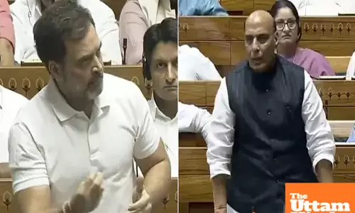 Rahul Gandhis China remark sparks Lok Sabha uproar, Rajnath Singh challenges claim