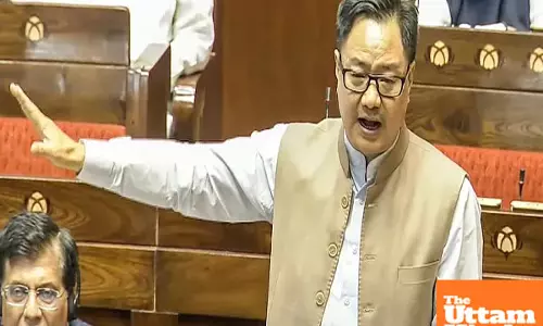 25 Congress MPs storm Lok Sabha speakers chamber, abuse him: Kiren Rijiju