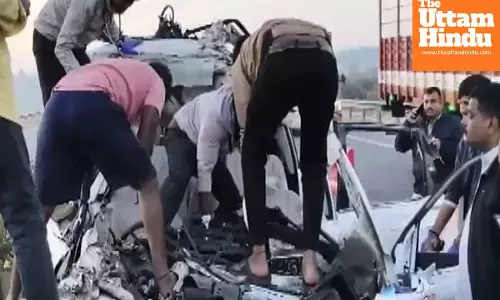 High-speed havoc on Highway, seven killed in collision between Car and Motorcycle