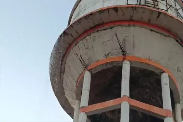 ‘Water tank couldn’t withstand pressure of corruption’, bursts a day after testing; video goes viral