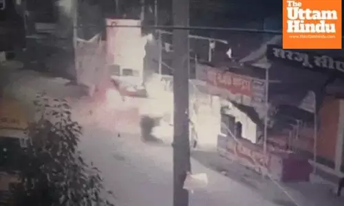 Scorpio at 100 mph crushes two friends on scooter, both die; video surfaces