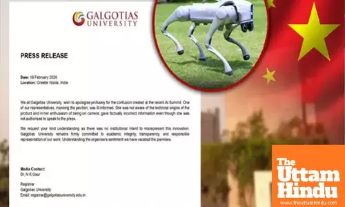 Galgotias University faces international embarrassment at AI Summit, Apologises after claiming Chinese Robot as its own invention