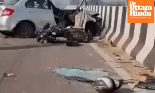 Out-of-control car in Ludhiana rams bike after crossing divider, two dead, one critical