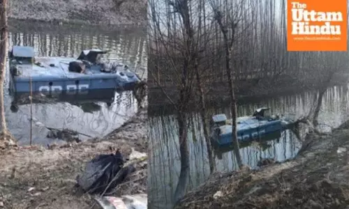 CRPF bulletproof vehicle overturns in canal in Srinagar, 9 soldiers injured