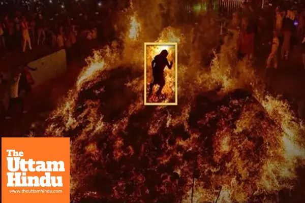 Holi 2026: Unique Holika Dahan tradition in Mathura village where priest walks on burning fire Holi 2026: Unique Holika Dahan tradition in Mathura village where priest walks on burning fire
