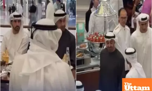 UAE President visits Dubai mall amidst missile attacks, stuns world with fearless appearance UAE President visits Dubai mall amidst missile attacks, stuns world with fearless appearance