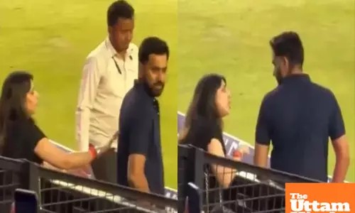 Rohit Sharma and wife Ritika Sajdehs stadium showdown: Viral video winning hearts