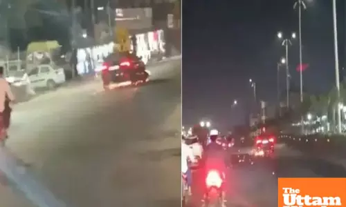 Drunk drivers 2-km bike drag: Shocking video surfaces