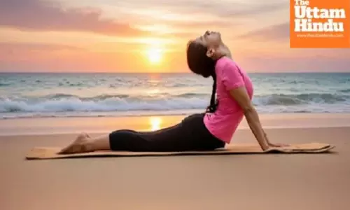 Back pain from desk jobs? Try ‘Urdhva Mukha Svanasana’ for relief.