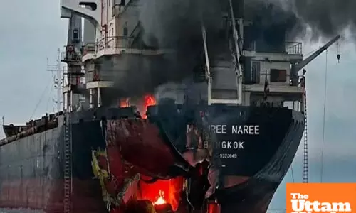 Thai cargo ship en route to India hit in strait of Hormuz: 20 Rescued, 3 missing