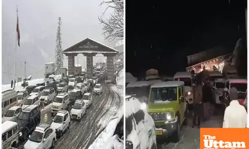 Snow chaos in Himachal: Hundreds stranded in Atal tunnel as heavy snowfall disrupts traffic