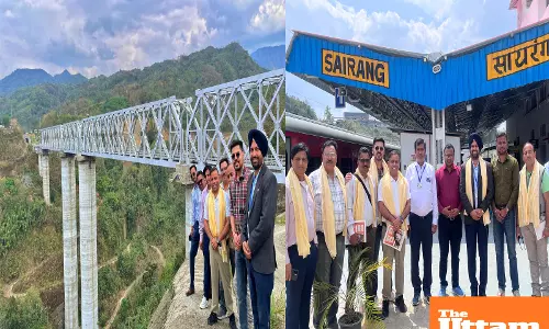 The train of development arrives in the hills: Mizoram enters the railway map for the first time via the Bairabi-Sairang rail line