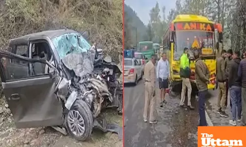 Pandoh dam horror: Bus-car crash claims 2 lives, 2 critically injured