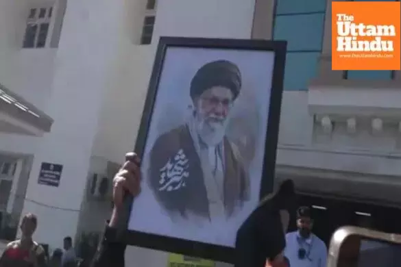 Chaos in J&K assembly as MLAs protest with Khamenei posters scuffle breaks out Chaos in J&K assembly as MLAs protest with Khamenei posters scuffle breaks out