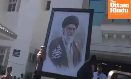 Chaos in J&K assembly as MLAs protest with Khamenei posters scuffle breaks out Chaos in J&K assembly as MLAs protest with Khamenei posters scuffle breaks out