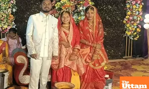 Double the love: Groom marries twin brides in Chhattisgarhs unconventional wedding, pictures surface
