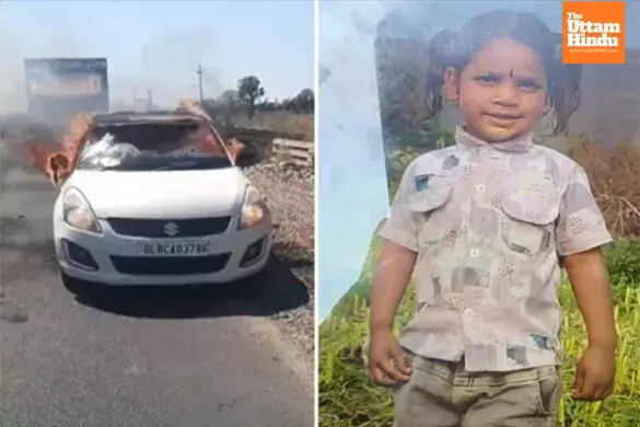 Car turns into funeral pyre, infant born after 8 years dies trapped inside, father watches helplessly Car turns into funeral pyre, infant born after 8 years dies trapped inside, father watches helplessly