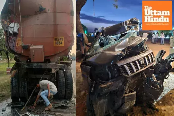 Midnight horror in Bareilly: Bolero slams into tanker, 5 killed Midnight horror in Bareilly: Bolero slams into tanker, 5 killed