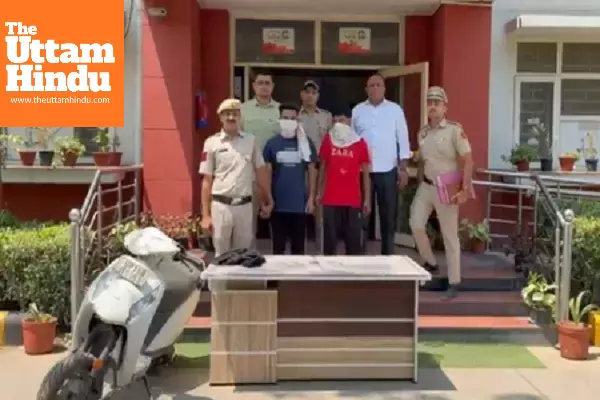 New Ashok Nagar Police arrest two snatchers, recover three mobile phones and scooter