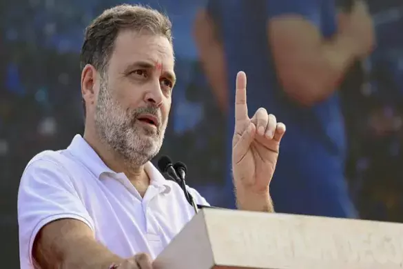 Rahul Gandhi at Ramlila Maidan: “Don’t Fear Police or Batons,” Urges Supporters to March On